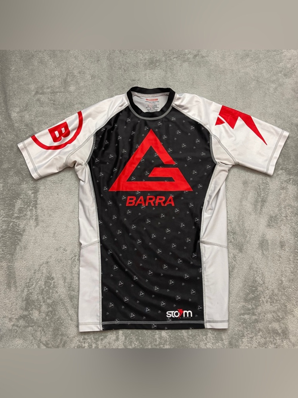 Gracie Barra Storm Kimono BJJ Rash Guard Mens Small Fits XS